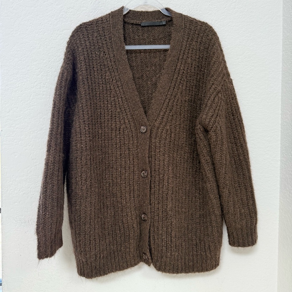 Jenni Kayne Cocoon Cardigan Cocoa Brown Size Small